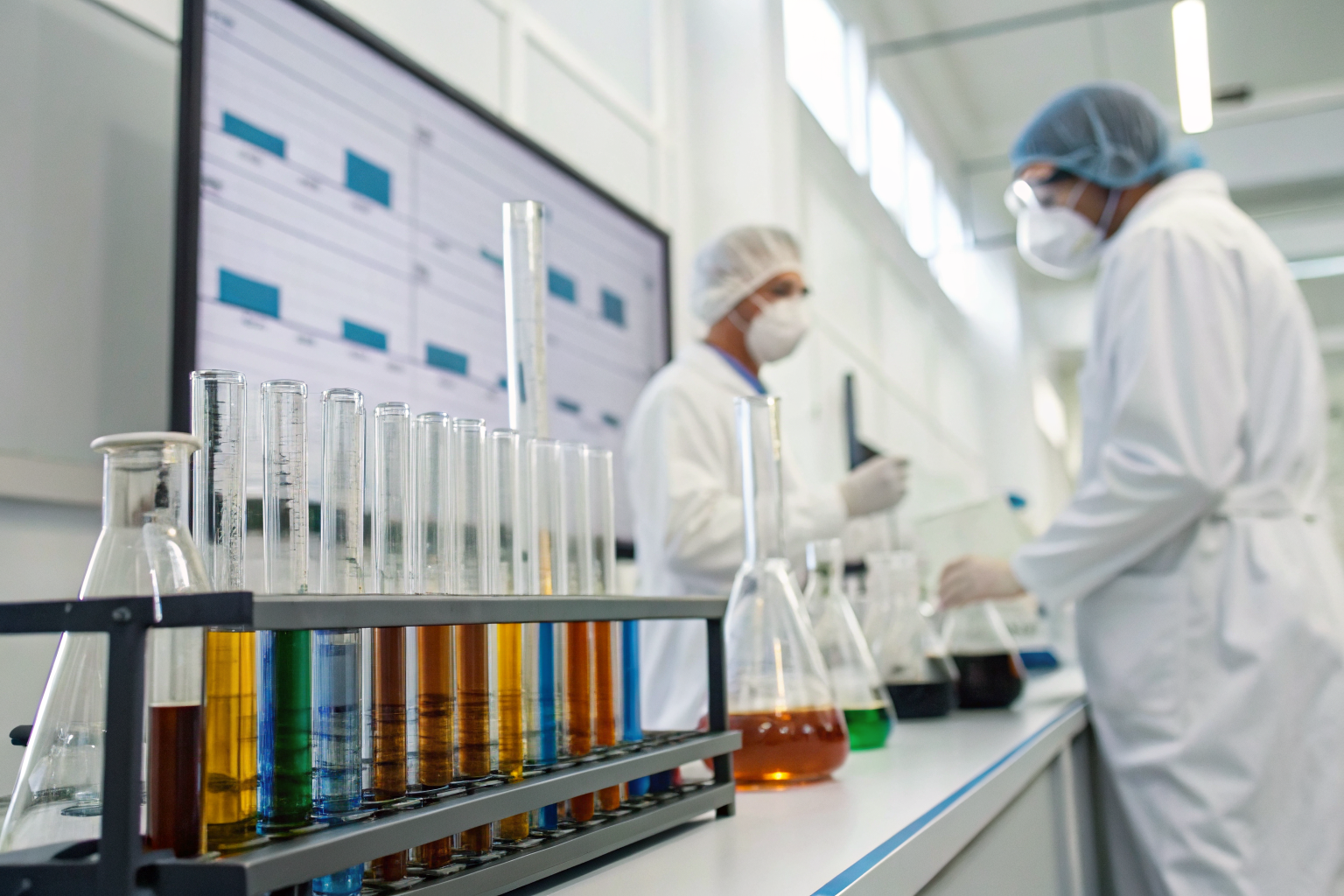 Laboratory showing H2O2 system limitations with pH impact.